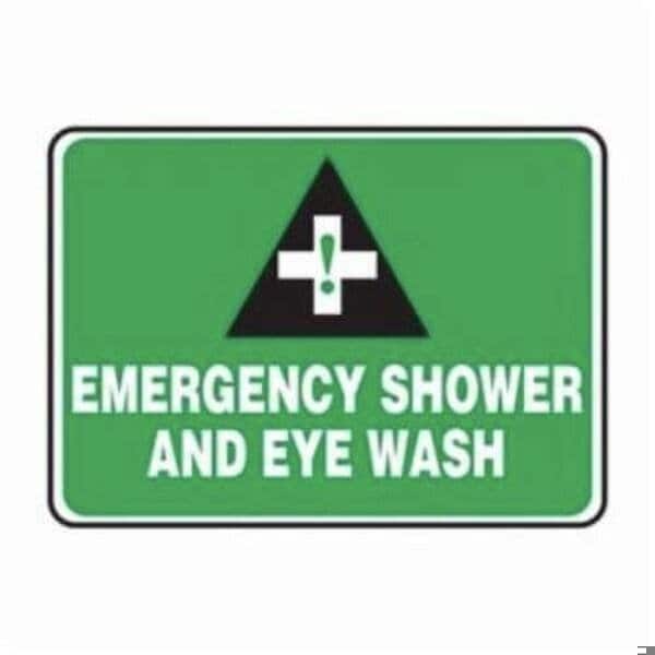 Accuform Exit Sign, Adhesive Dura-Poly, 14 in W, 10 in H MFSD986XV - main